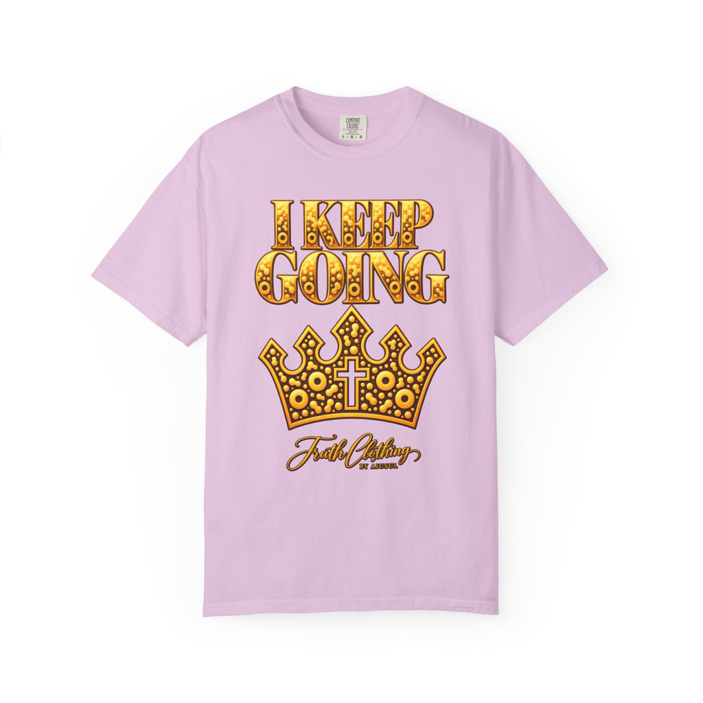 I Keep Going Faith-Inspired Crown T-Shirt