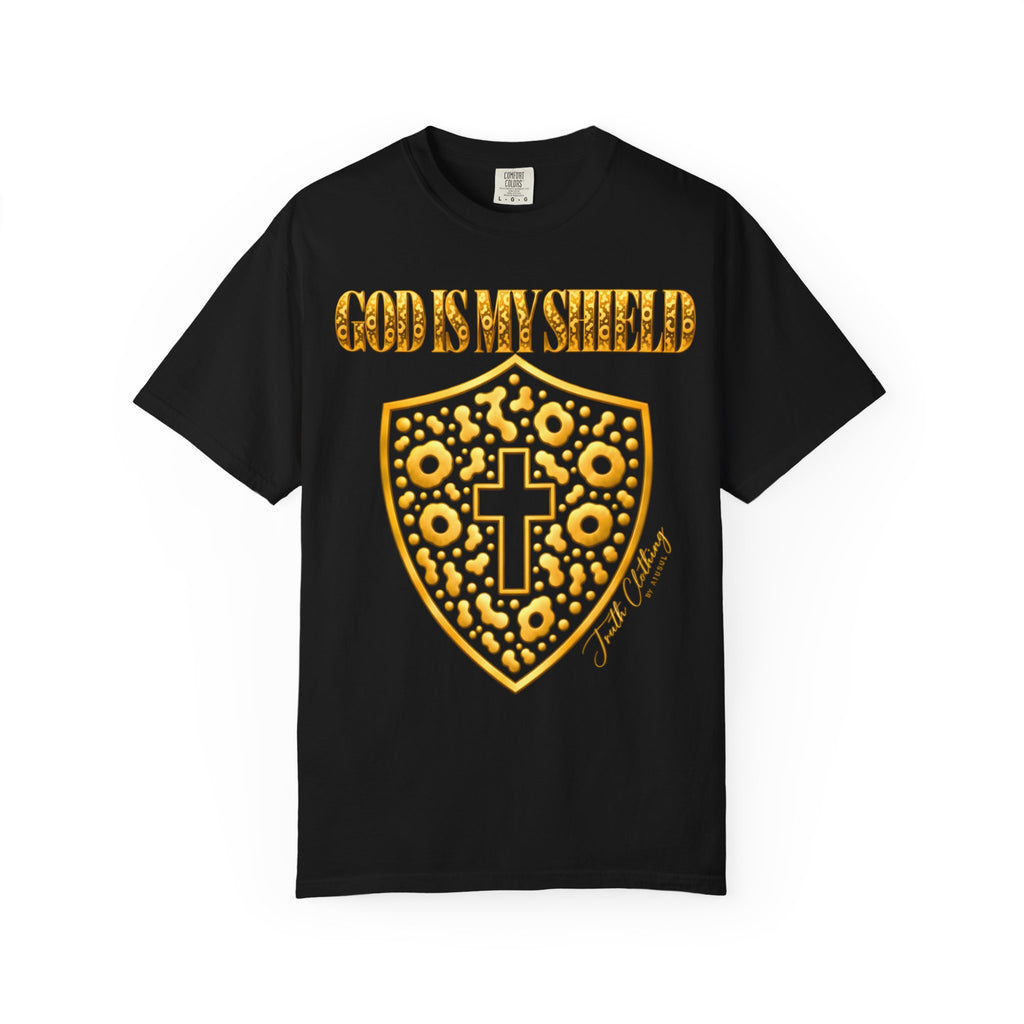 God Is My Shield Christian Cross T-Shirt