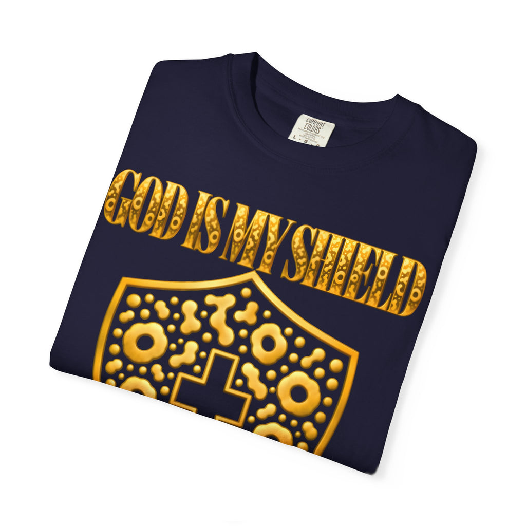 God Is My Shield Christian Cross T-Shirt