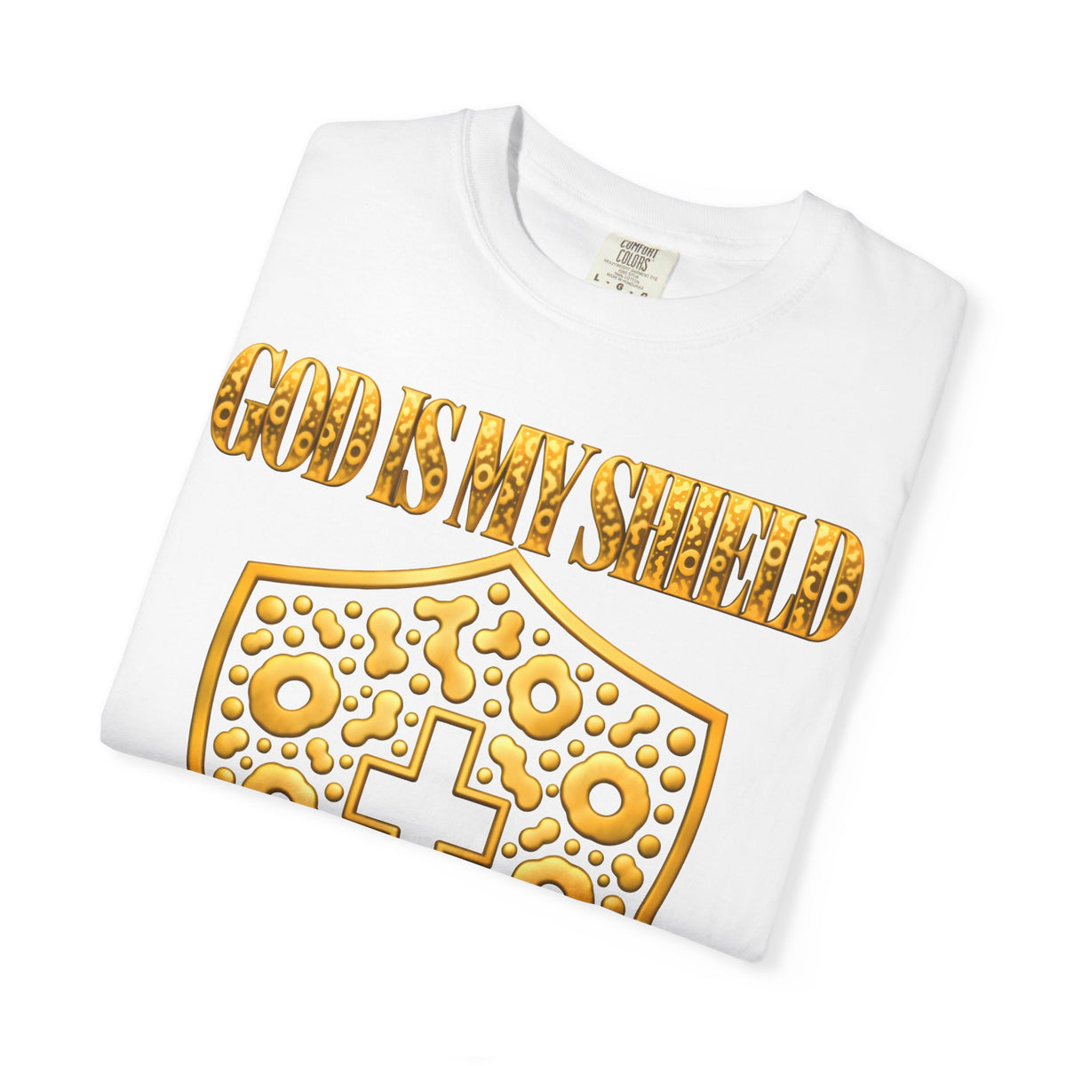 God Is My Shield Christian Cross T-Shirt