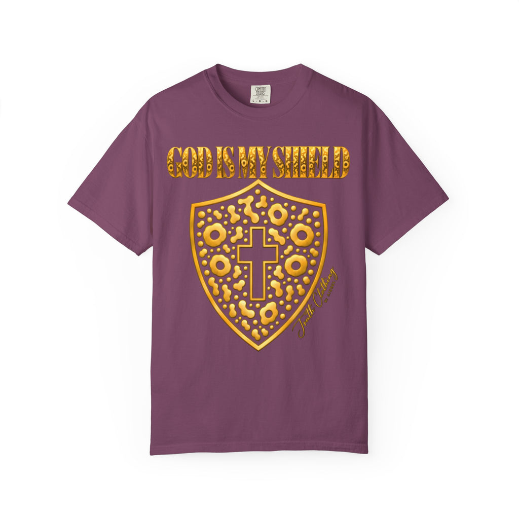 God Is My Shield Christian Cross T-Shirt