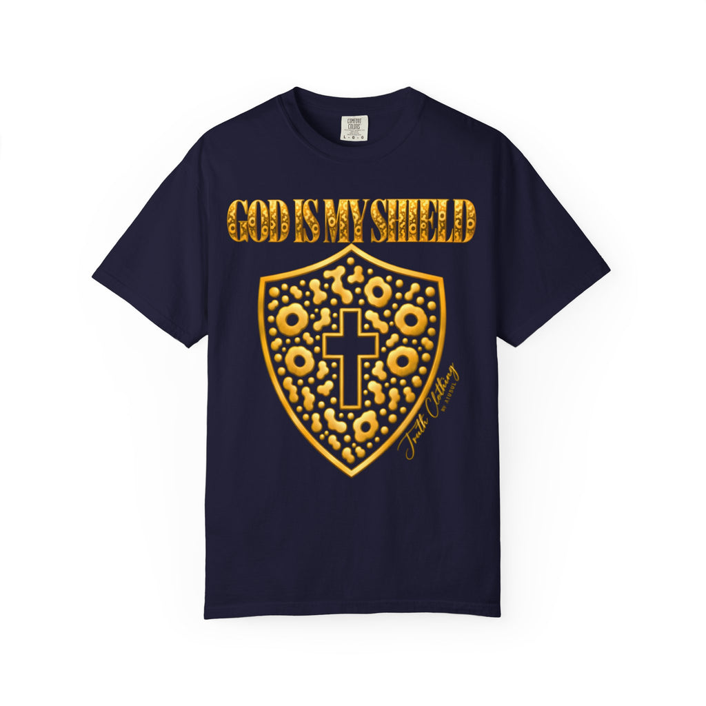 God Is My Shield Christian Cross T-Shirt