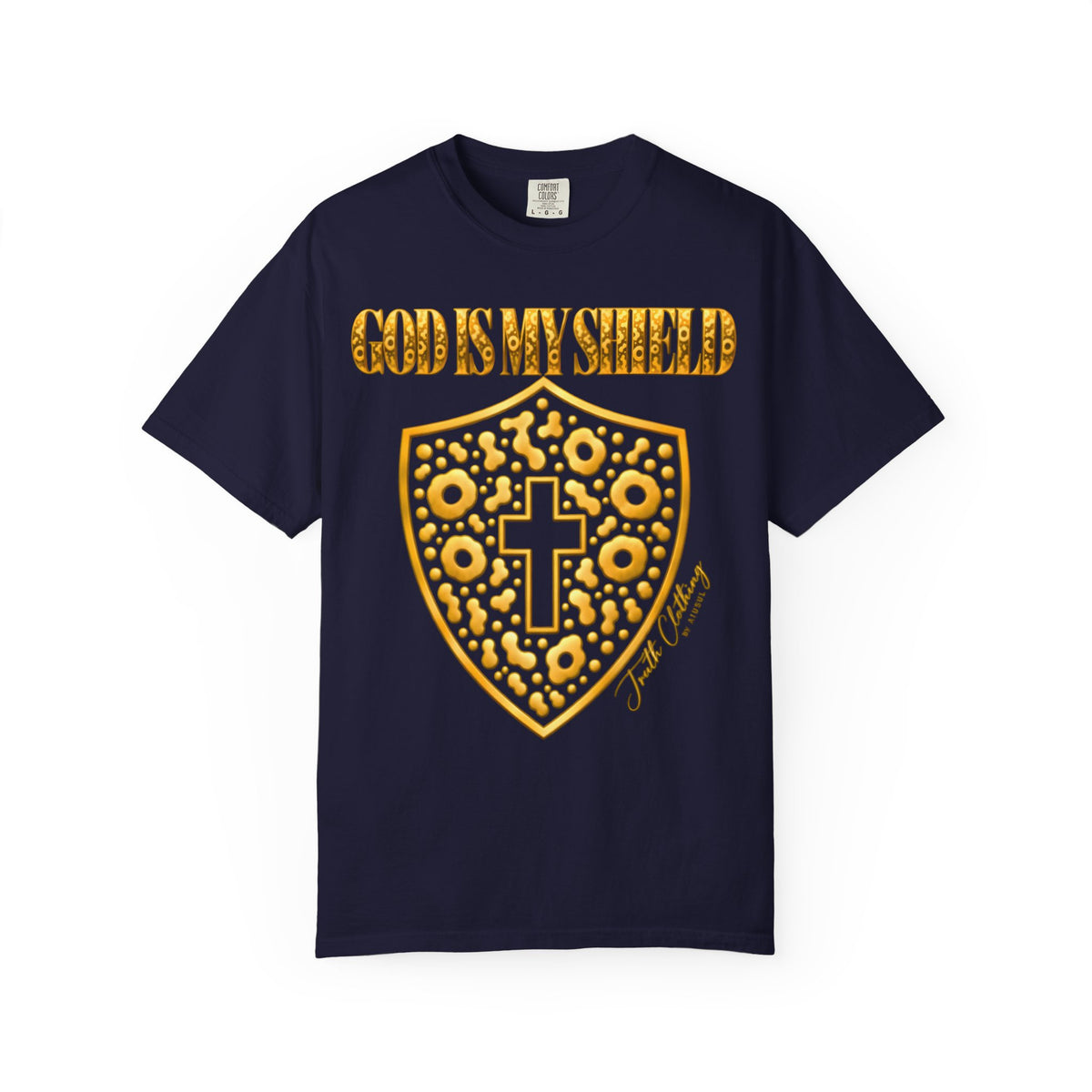God Is My Shield Christian Cross T-Shirt
