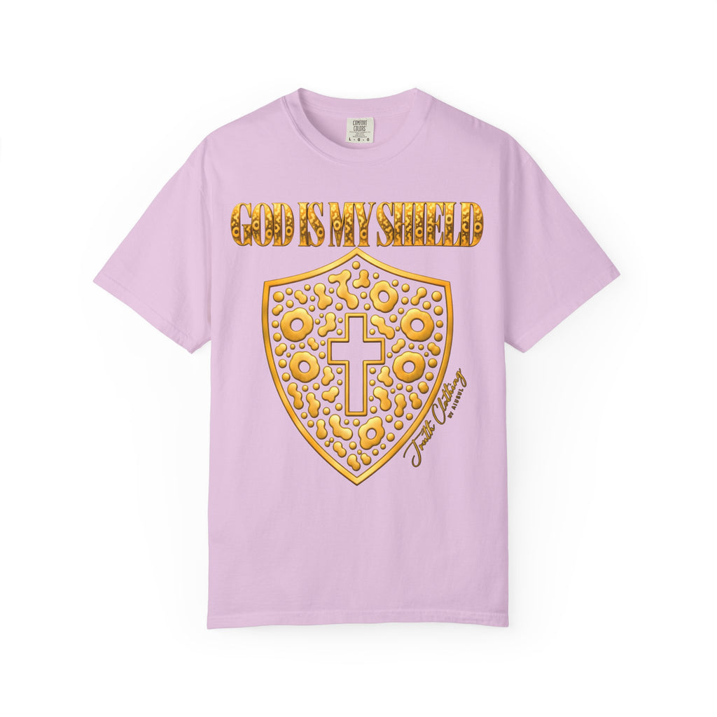 God Is My Shield Christian Cross T-Shirt