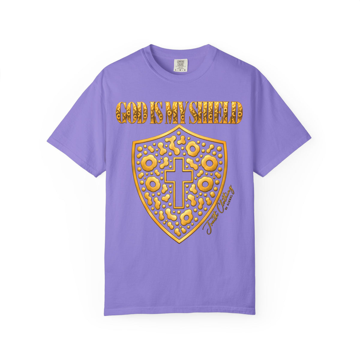 God Is My Shield Christian Cross T-Shirt