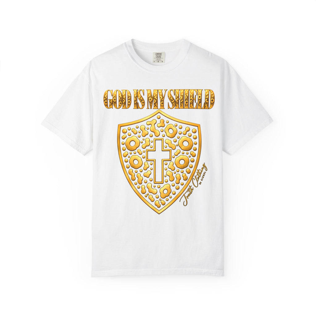 God Is My Shield Christian Cross T-Shirt