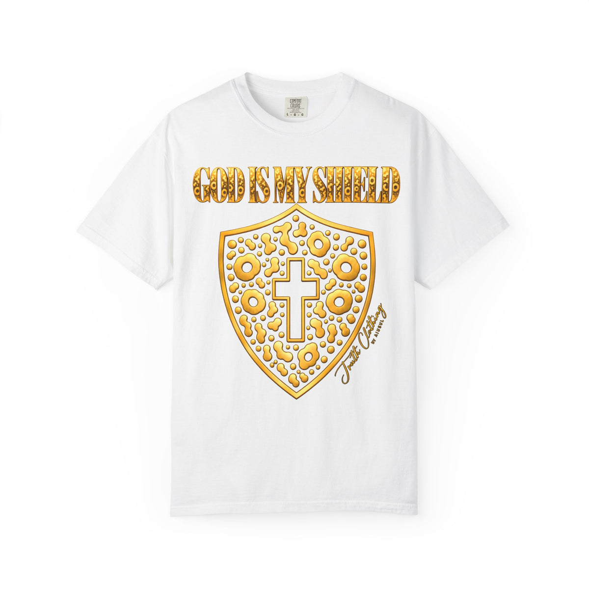 God Is My Shield Christian Cross T-Shirt