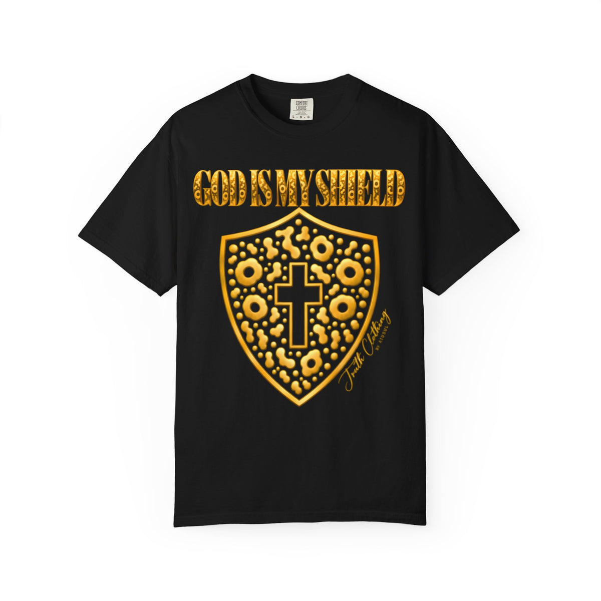 God Is My Shield Christian Cross T-Shirt