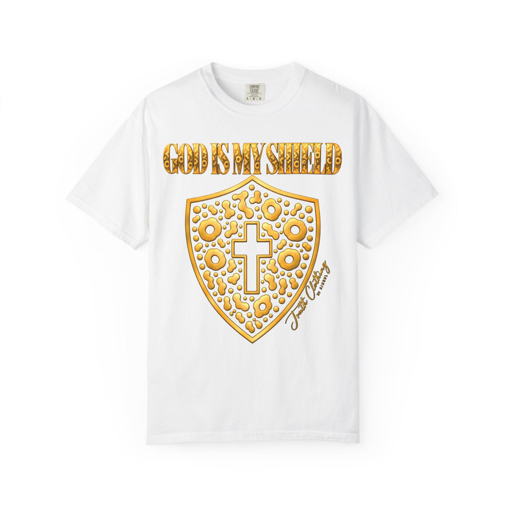 God Is My Shield Christian Cross T-Shirt