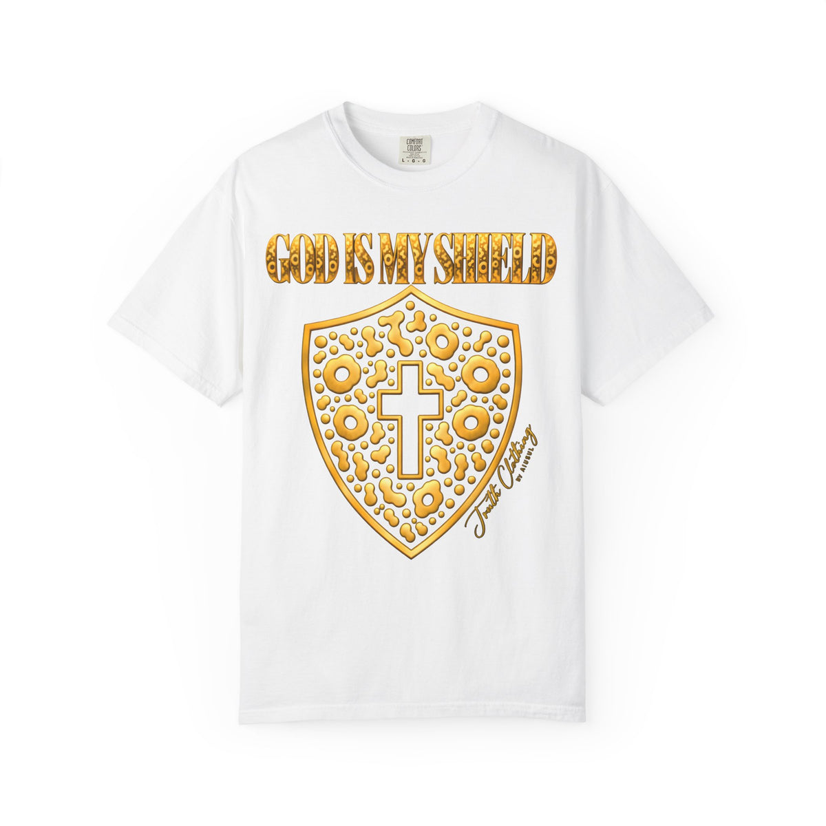 God Is My Shield Christian Cross T-Shirt